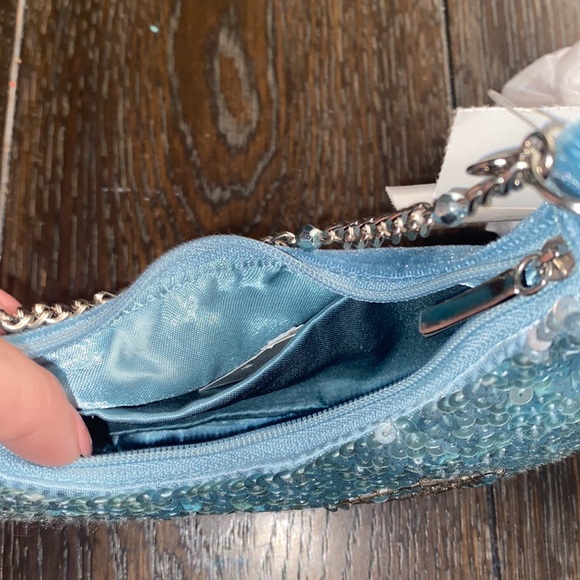 Liz Claiborne Toddle/Girl Teal Velvet &Seq. Purse Letter “L” - Picture 4 of 6